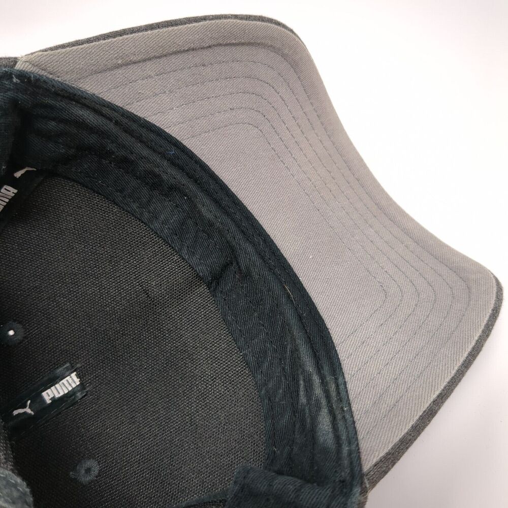 Puma Strapback Hat Gray Osfa Solid Adjustable Emb… - image 7